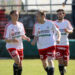 Fussball Kaerntner Liga. St. Jakob/Ros. gegen St. Michael/Bl.. Torjubel Uros Roser, Arnold Gross (St.Michael). St. Jakob, am 30.3.2019. Foto: Kuess