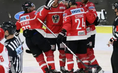 Österreich Eishockey Laenderspiel gegen Slowakei Foto: Kuess www.qspictures.net