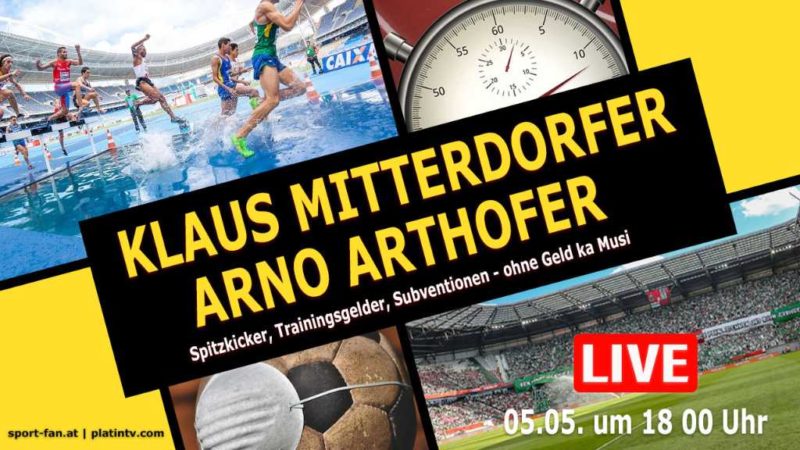 Arno Arthofer und Klaus Mitterdorfer im Sport Fan Livetalk.