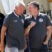 Fussball. Bundesliga. Austria Klagenfurt. Aufstiegsfeier, Mannschaftspraesentation. Trainer Peter Pacult, Matthias Imhof. Klagenfurt, am 10.7.2021. Foto: Kuess www.qspictures.net