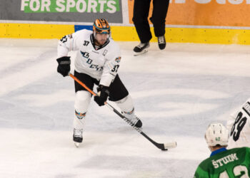 Andreas Kristler (Steinbach Black Wings Linz) Steinbach Black Wings Linz vs Olimpija Ljubljana, WIn2day ICE Hockey League