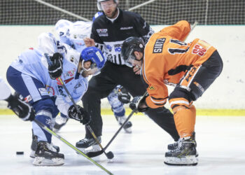 Halbfinale AHC Division 1 USC Velden gegen ESC Steindorf at Eishalle on February 22, 2022 in Velden, Kärnten, AUSTRIA. (Photo by Ernst Krawagner sport-fan.at)