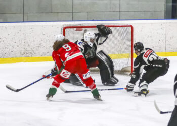 Playoff am 04.02.2023 in Ferlach (Eishalle), Austria, (Photo by Ernst Krawagner sport-fan.at),