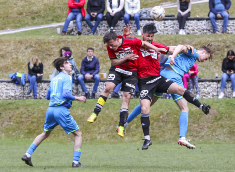 DSG Sele Zell - ASKÖ St. Michael ob Bleiburg am 23.04.2023 in Zell Pfarre
(Koschuta Stadion), Austria, (Photo by Ernst Krawagner sport-fan.at)