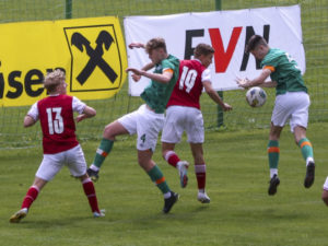 Tournament delle Nazioni Austria U15 - Irland U15 am 29.04.2023 in Arnoldstein (Sportplatz), Austria, (Photo by Ernst Krawagner sport-fan.at)