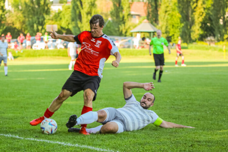 Alexander Percher (SG Krumpendorf/ATUS Pörtschach #5) SG Krumpendorf/Pörtschach - ASKÖ Gurnitz 1-2 am 20.08.2023 in Krumpendorf
(Sportplatz), Austria, (Photo by Ernst Krawagner sport-fan.at)