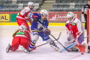 Eishockey DEBL 2023/24, KAC Frauen - Villach Lady Hawks am 27.09.2023 in Klagenfurt (Heidi Horten Arena), Austria, (Photo by Ernst Krawagner sport-fan.at)