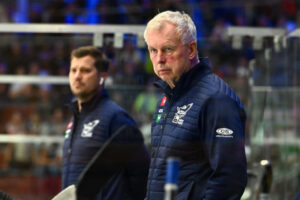 Headcoach EC VSV Rob Daum EC VSV, EC IDM Wärmepumpen VSV vs. Hydro Fehervar AV19 3.10.2023, EC IDM Wärmepumpen VSV vs Hydro Fehervar AV19 am 03.10.2023 in Villach (Stadthalle Villach), Austria, (Photo by Bernd Stefan)