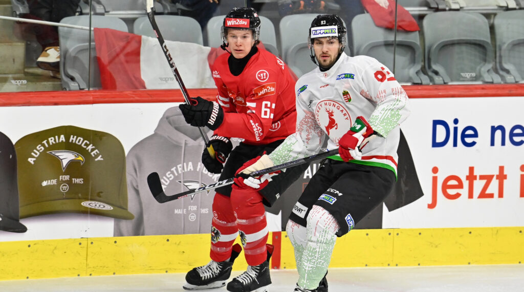 Österreich vs. Ungarn 14.12.2023, Österreich vs. Ungarn am 14.12.2023 in Klagenfurt (Heidi Horten Arena), Austria, (Photo by Bernd Stefan)