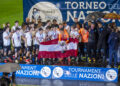 Heldentat im Elfmeterkrimi: ÖFB Youngsters sichern sich Titel 9 Turnier der Nationen Finale, U15 Slowenien vs. Österreich am 01.05.2024 in Gradisca d'Isonzo (Stadio Gino Colaussi), Italien, (Photo by Ernst Krawagner sport-fan.at)