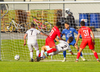 Fußball Kärntner Liga, ASKÖ Köttmannsdorf - FC KAC 1909 am 11.05.2024 in Köttmannsdorf (Sportplatz), Austria, (Photo by Ernst Krawagner sport-fan.at)