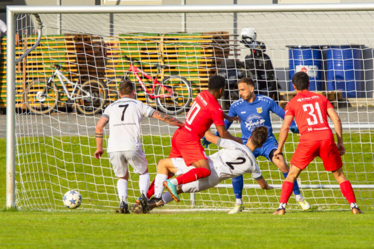 Fußball Kärntner Liga, ASKÖ Köttmannsdorf - FC KAC 1909 am 11.05.2024 in Köttmannsdorf (Sportplatz), Austria, (Photo by Ernst Krawagner sport-fan.at)