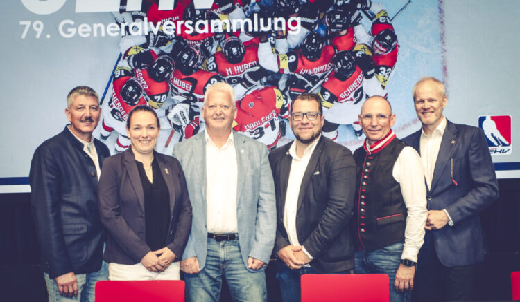 V.l.n.r.: Günther Ropatsch, Yasmin Stepina, Klaus Hartmann, Nicolas Stockhammer, Andreas Ösze, Bernhard Friedrich Foto: Ernst Krawagner