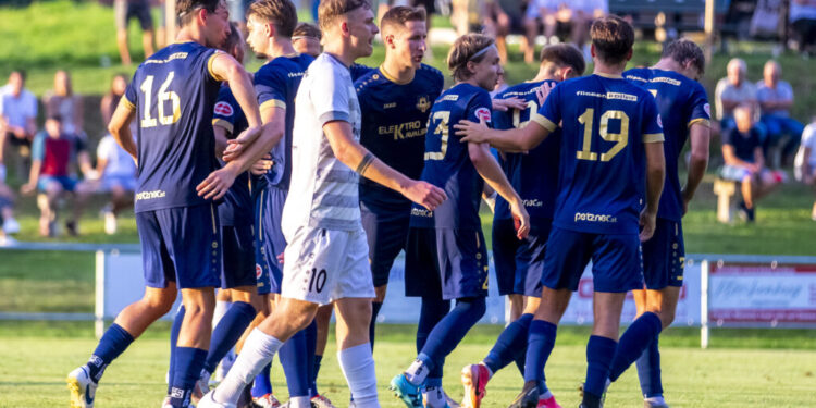 Update: Kärntner Fußballverband | Reform 2025/26 1 Fußball, Kärntner Liga, ASKÖ Köttmannsdorf - ATUS Velden am 18.08.2024 in Köttmannsdorf (Sportplatz), Austria, (Photo by Ernst Krawagner sport-fan.at)