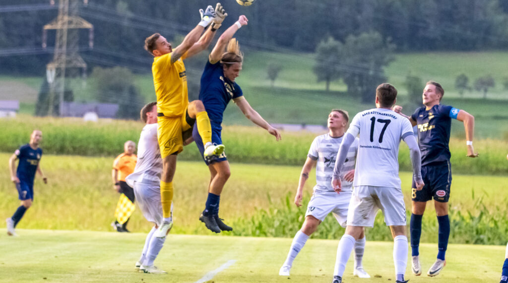 Torhüter-Tango in Köttmannsdorf: Schnitte geht - Gailtaler kommt! 1 Werner Ambrosch baut auf den VST Völkermarkt.