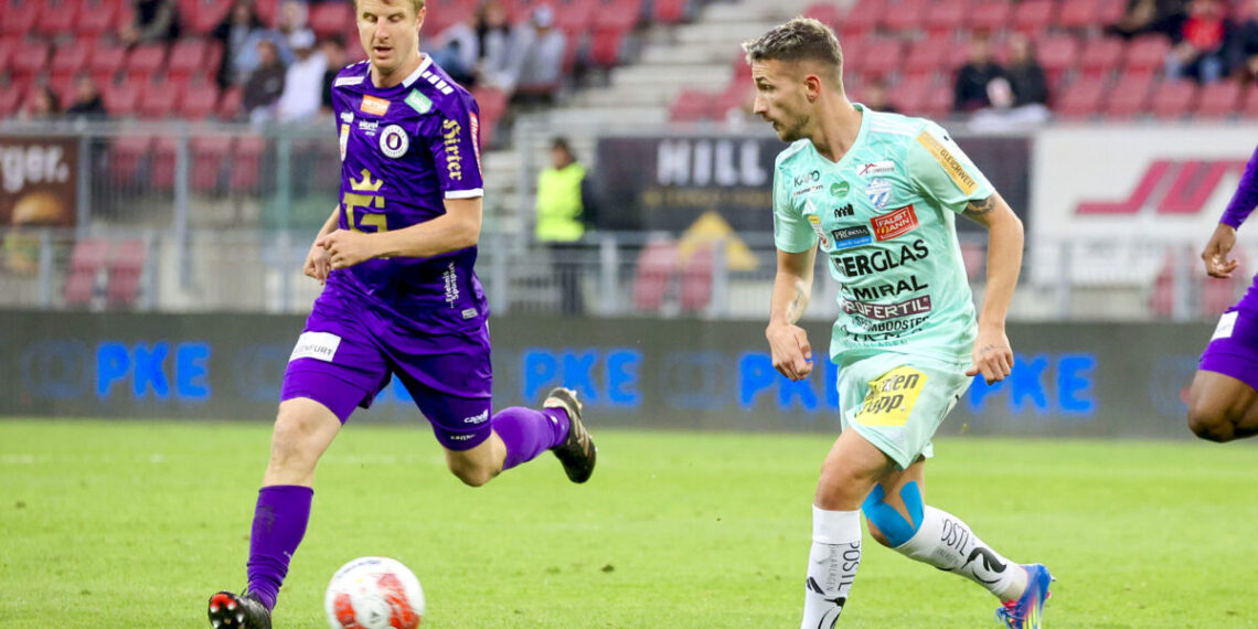 Transferkracher: WAC holt Donis Avdijaj 1 Martin Hinteregger (SK Austria Klagenfurt), Donis Avdijaj (Hartberg). Klagenfurt, am 23.5.2025. Foto: Kuess www.qspictures.net