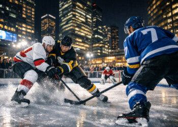 3x3-Eishockey in der Stadt