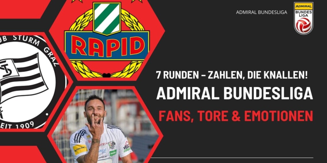 Admiral Bundesliga: Besucherzahlen, Tore & Trends nach Runde 7 1 ADMIRAL BUNDESLIGA