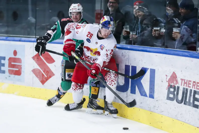 AHL, Alps Hockey League, Red Bull Hockey Juniors vs EC Bregenzerwald. Alexander Frandl (RBHJ). Photo: GEPA pictures/ Jasmin Walter