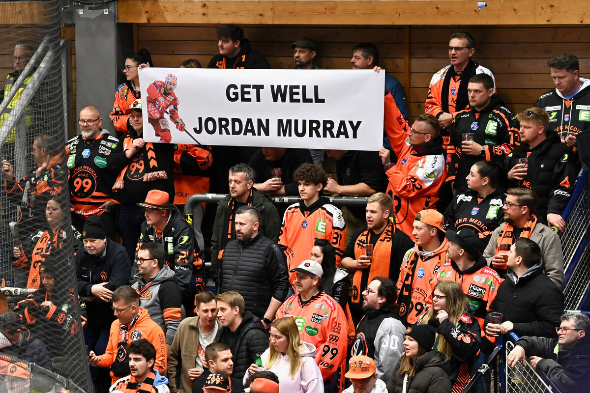 EC IDM Wärmepumpen VSV vs Moser Medical Graz99ers - Graz Fans Jordan Murray Foto Bernd Stefan