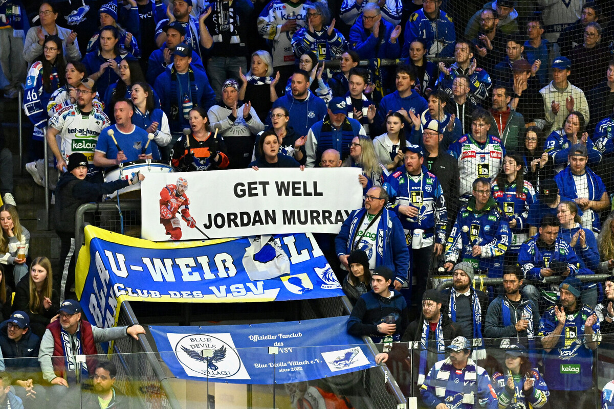 EC IDM Wärmepumpen VSV vs Moser Medical Graz99ers - VSV Fans Jordan Murray Foto Bernd Stefan