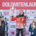 22.01.2023, Obertilliach, AUT, Dolomitenlauf 2023, 53 Jahre Dolomitenlauf, im Bild 2. Platz ROCARKOVA Adela (CZE), Siegerin BOERJESJOE Malin (SWE), 3. Platz SCHMIDHOFER Anna (AUT) // during the 53rd Dolomitenlauf classic style Race in Obertilliach, Austria on 2023/01/22. EXPA Pictures © 2023, PhotoCredit: EXPA/ JFK