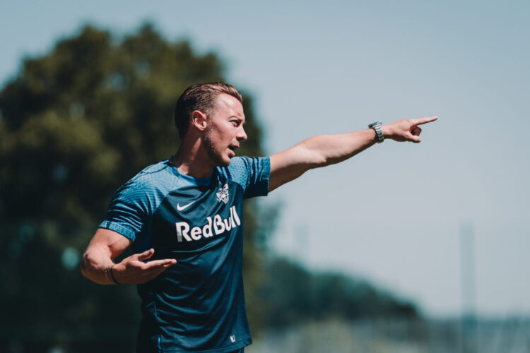 ANIF, AUSTRIA - JULY 15: Matthias Jaissle during a pre-season friendly match against Hamburger SV on July 15, 2023 in Anif, Austria.
Photo by EXPA/ JFK - FC Red Bull Salzburg