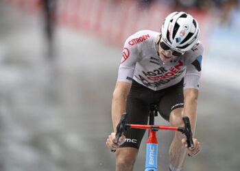 13.06.2023, Villars sur Ollon, SUI, Tour de Suisse, 3. Etappe von Tafers nach Villars sur Ollon (144 KM), im Bild Felix Gall (AUT) // during the 3rd Stage of the Tour de Suisse from Tafers to Villars sur Ollon (144 KM). Villars sur Ollon, Switzerland on 2023/06/13. EXPA Pictures © 2023, PhotoCredit: EXPA/ Freshfocus/ Urs Lindt *****ATTENTION - for AUT, SLO, CRO, SRB, BIH, MAZ, ITA only*****