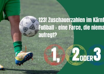 123! Zuschauerzahlen im Kärntner Fußball – eine Farce, die niemanden aufregt?