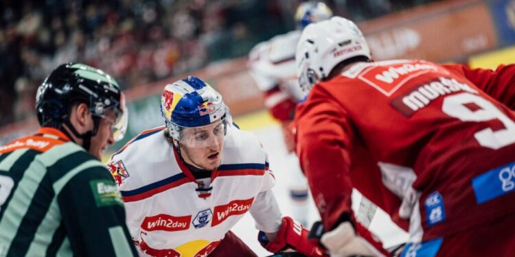 Salzburg gewinnt Finalauftakt gegen den KAC 1 EC KAC vs. EC Red Bull Salzburg Foto: Gintare Karpaviciute