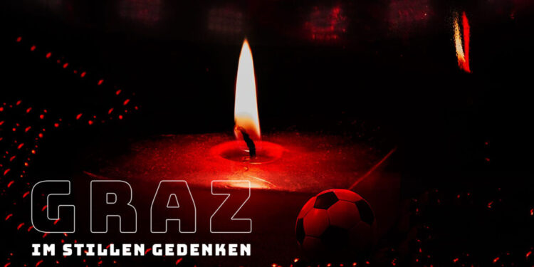 Wenn der Fußball schweigt: Ein Land in Trauer 1 Graz - im stillen Gedenken