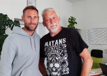Florian Oberrisser, Choach von SGA Sirnitz und Martin Hinteregger mit Rüdiger Wratschnig