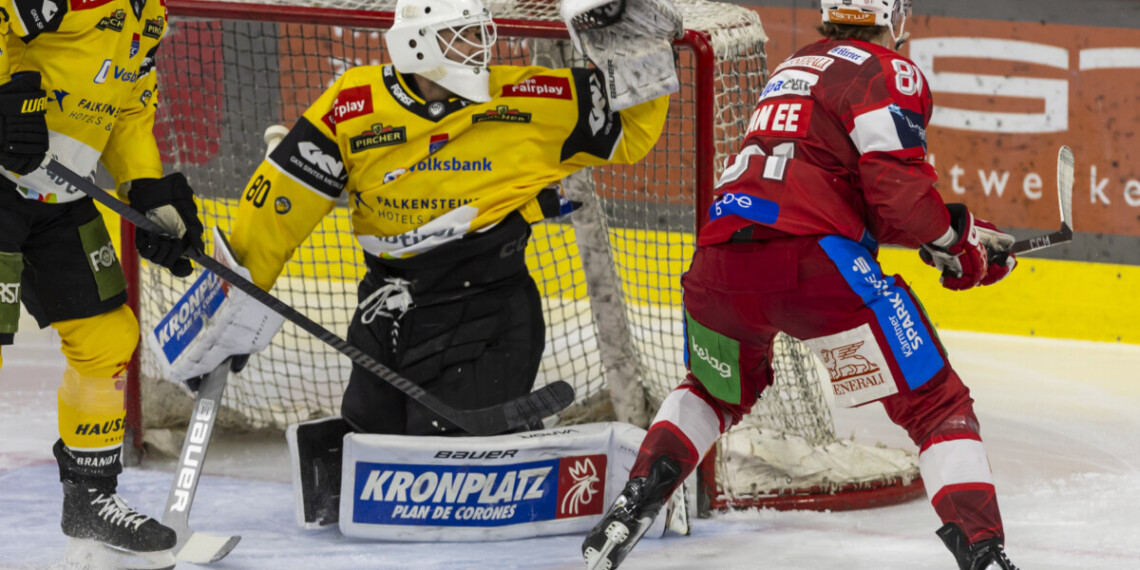 Rotjacken rocken die Wölfe: KAC zittert sich zum 3:2! 1 EC KAC gegen HC Falkensteiner Pustertal Foto: Wolfgang Jannach