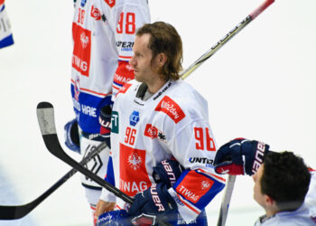 #96 Ulmer Martin HCI, EC IDM Wärmepumpen vs. HC Tiroler Wasserkraft 22.9.2023, EC IDM Wärmepumpen - HC Tiroler Wasserkraft am 22.09.2023 in Villach (Stadhalle Villach), Austria, (Photo by Bernd Stefan)