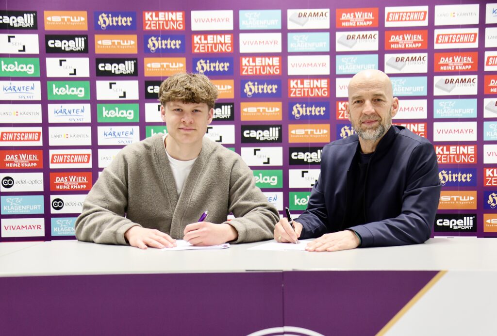 Bis 2028! Austria Klagenfurt setzt auf Abwehr-Talent! 9 Jannik Robatsch - Austria Klagenfurt