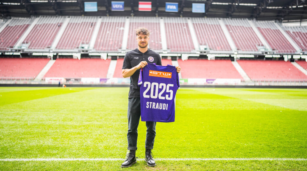 Simon Straudi setzt bis 2025 auf Austria Klagenfurt 1 Simon Straudi - Austria Klagenfurt