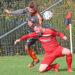 Fussball, 2021-10-09 ; UL Ost Sirnitz rot - Eberstein braun/orange im Bild: Sirnitz Michael Golznig - Eberstein Florian Hausdorfer PhotoCredit: Hermann Sobe