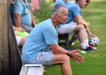 Fussball, 2022-07-24; UL West Sachsenbirg weiss/blau - Matrei rot/ schwarz im Bild: Matrei TR Anton Christian Leitner PhotoCredit: Hermann Sobe