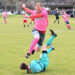 Fussball, 2023- 04-09 ;1 KL A; Lurnfeld Pink/ Grau - Irschen rot/weiss im Bild: Lurnfeld Daniel Urbas - Irschen Lukas Schwarzl PhotoCredit: Hermann Sobe