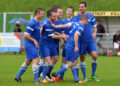 SV Dellach/Drau zieht Kampfmannschaft nach 75 Jahren zurück 10 Fussball, 2016-05-14-; UL West Admria Villach weiss/rot - Dellach D blau im Bild: Dellach D Torjubel PhotoCredit: Hermann Sobe
