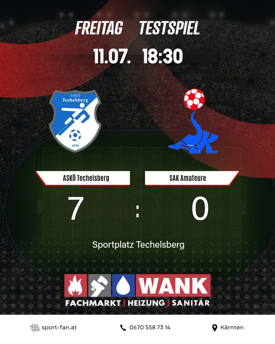 Fußball Testspiele vom 11. 07.2025 19 Spiel 5