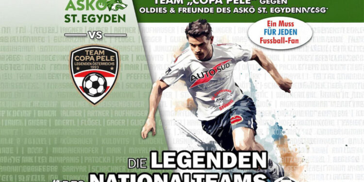 Team Copa Pele Legenden tanzen: Das Spiel der Spiele in St. Egyden 1 Oldie`s/Freunde ASKÖ St. Egyden vs. Team Copa Pele