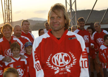 EBEL. Eishockey Bundesliga. Mannschaftspraesentation KAC. Tommy Cijan. Woertherseebuehne. Klagenfurt, am 4.9.2008. Foto: Kuess