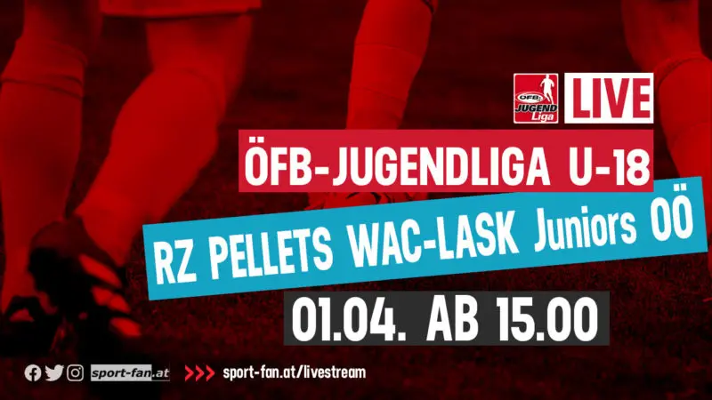 ÖFB Jugendliga U18 live | Wolfsberger AC gegen den LASK