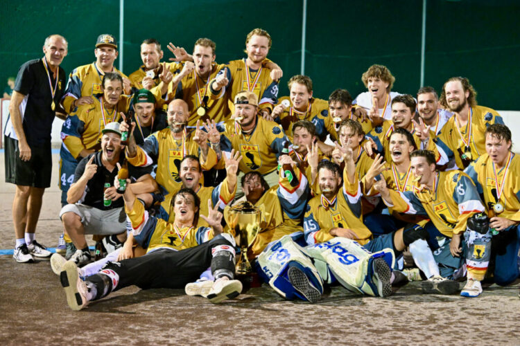 Ballhockeymeister 2024 VAS Villach Ballhockey vs. HSC Eagles Poggersdorf, 26.07.2024 in Villach (Alpen Arena ), Austria Foto: Bernd Stefan